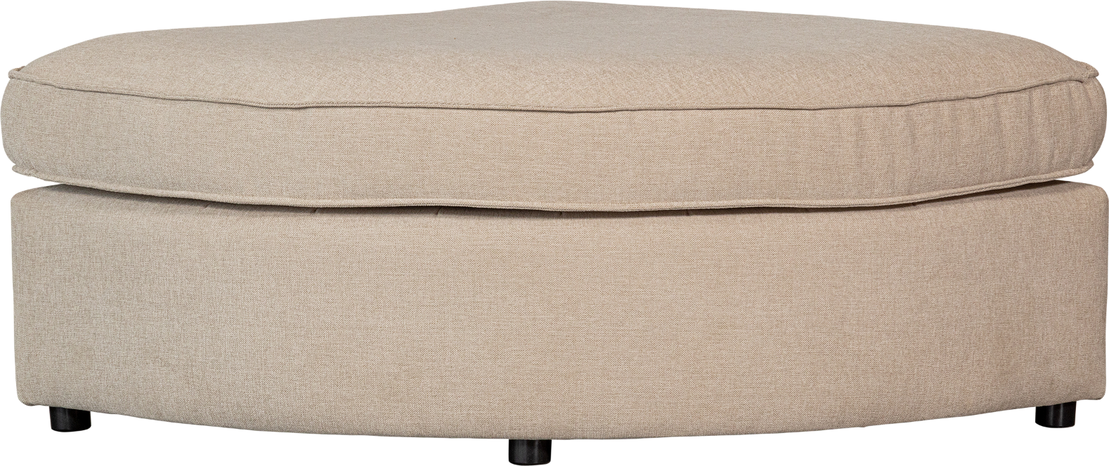 Modulhjørnesofa Woood Freek    Rund Puf Varm Beige 100  Polyester