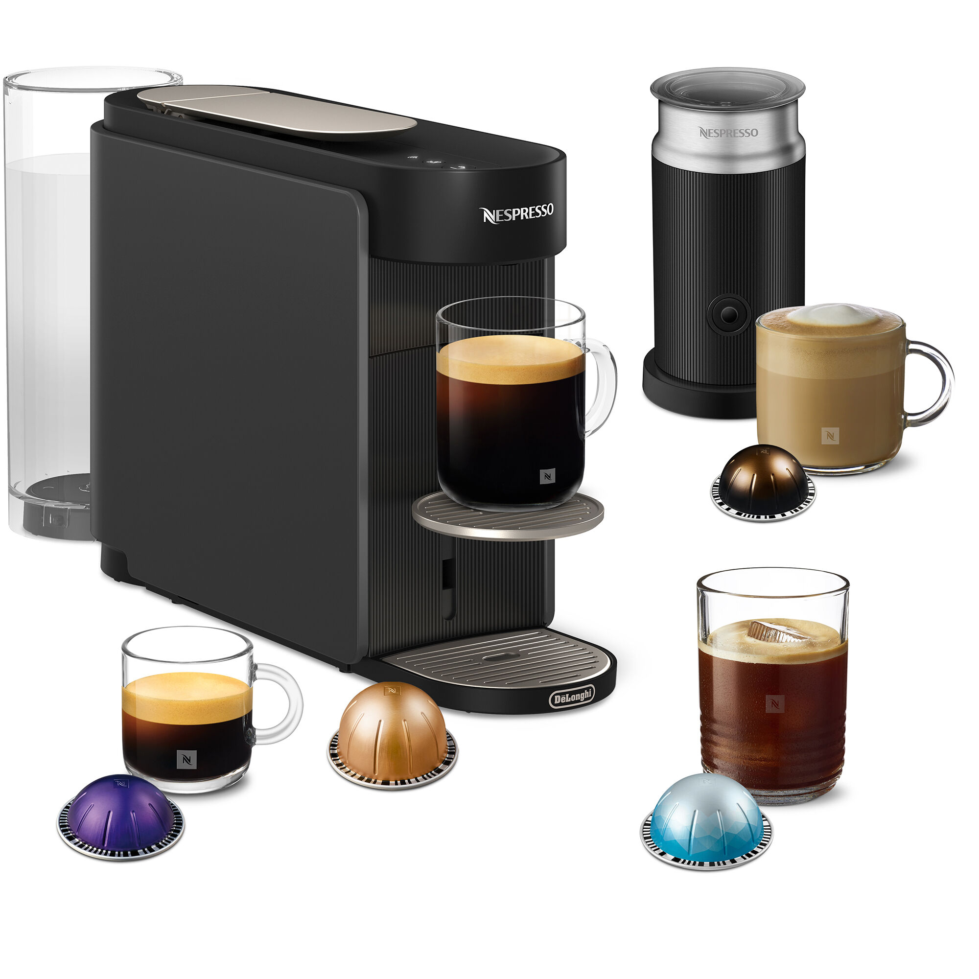 Nespresso Env200 Gyae Vertuo Up Kapselmaskine Grå