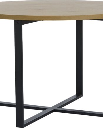Nordique Design Lugo Rundt Spisebord   Vildeg ø120 Cm Natur Sort Fsc Mix 70