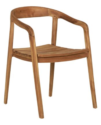 Otero Spisebordsstol Spisebordsstol  Teak  Natur  Sæt Af   Stk