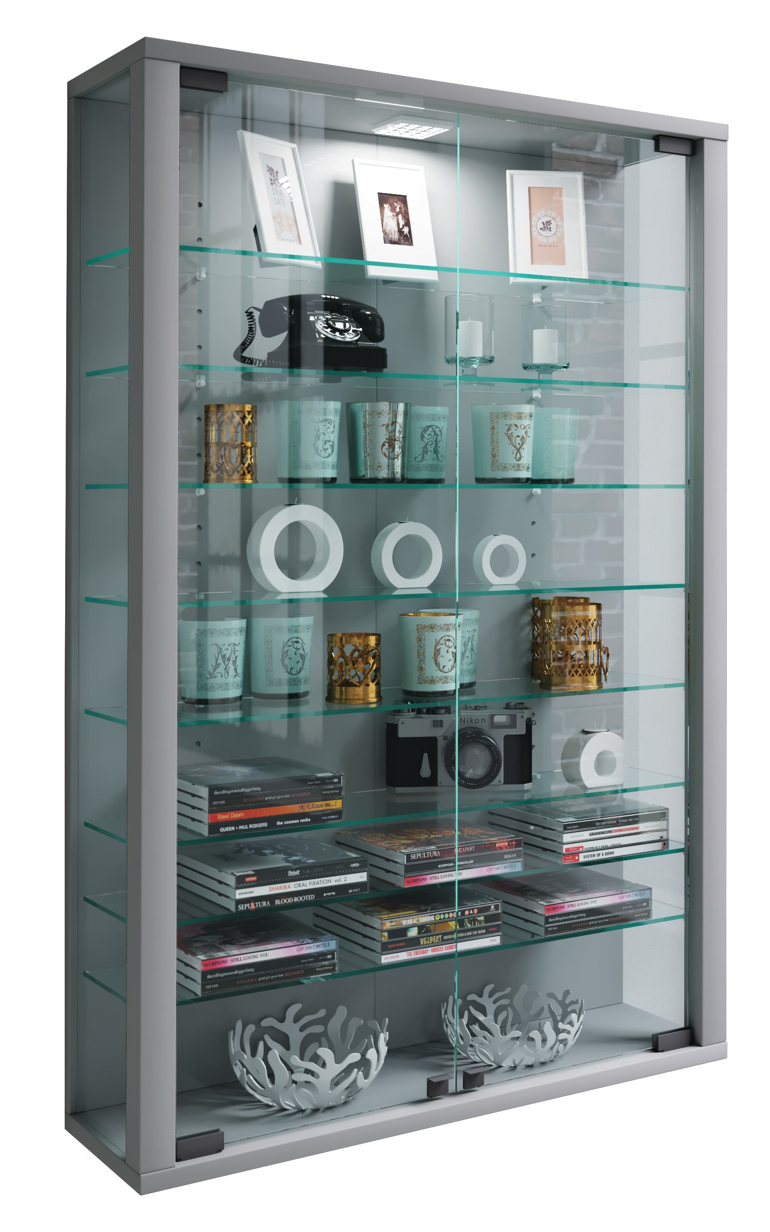 Overskab  Quot Vitrosa Mini Quot  Med Led