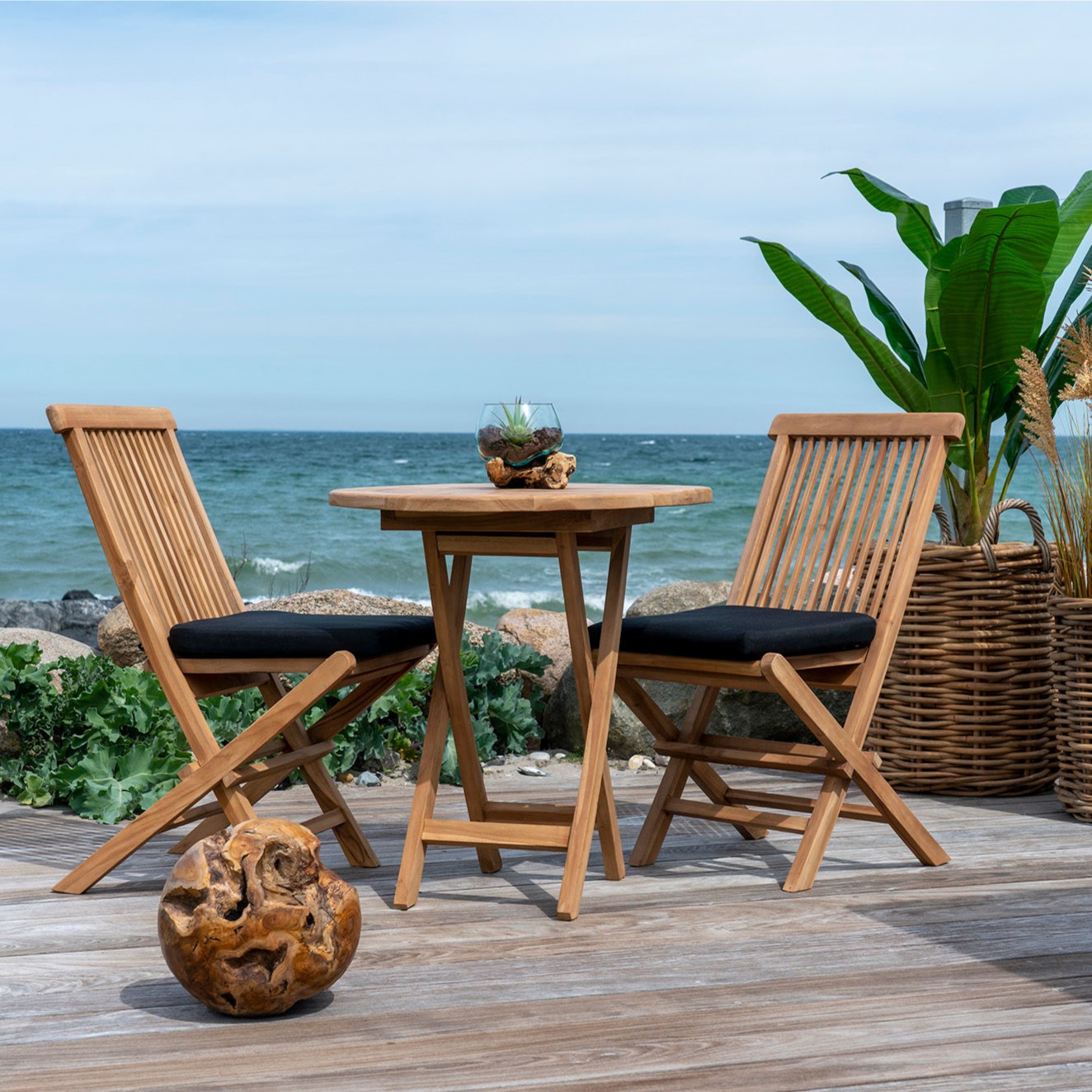 Oviedo  Teak Spisebord    70 Cm