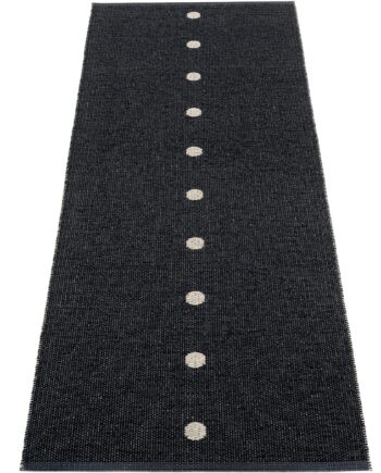 Pappelina Gulvtæppe Peg  70   200 Cm  Black Linen