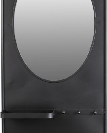 Rektangulært Vægspejl Studio White Pascal 53x108 Cm Sort Jern