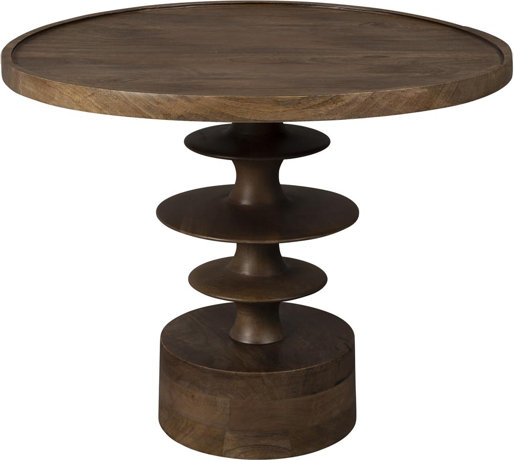 Rundt Sofabord Dutchbone Cath ø66   H50 Askegrå Mangotræ Mid-century Modern