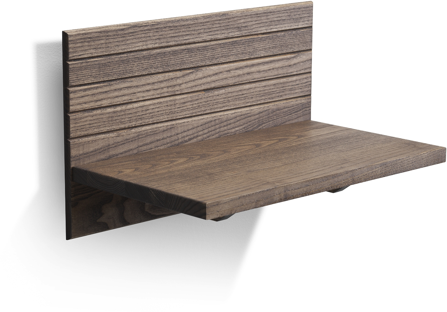 Sengebord Oscarssons Möbel Altea Massiv Brunolieret Ask Med Hylde H25ã L40ã D26 Cm