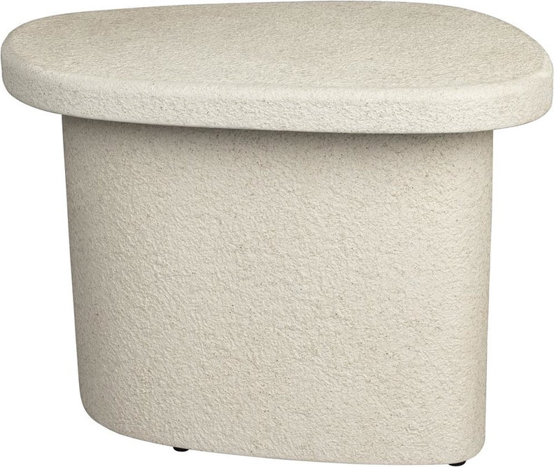 Sidebord Dutchbone Veda Genbrugsmarmor Lysgrå Asymmetrisk Småbord H41xb45xl56 Cm