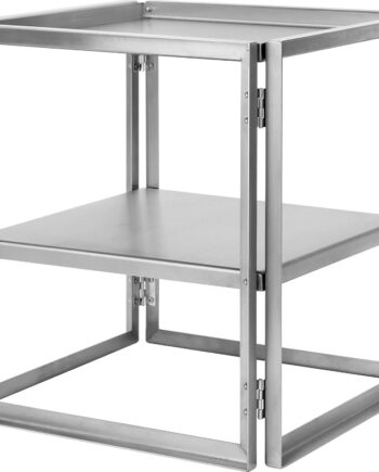 Sidebord Kristina Dam Foldable Rustfrit Stål 44x40x40 Cm