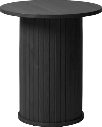 Sidebord Nordique Design Nola   Sort Egetræ ø50 H55 Cm Skandinavisk Småbord