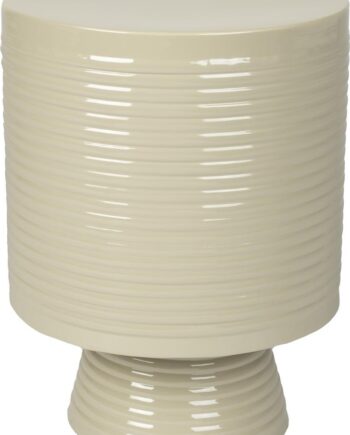 Sidebord Studio White Sven Småbord ø35   H46 Cm Lysgrå Pulverlakeret Jern