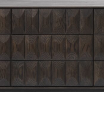Skænk Sideboard Nordique Design Latina   Massiv Egetræ  Espressobrun  160x45x79 Cm