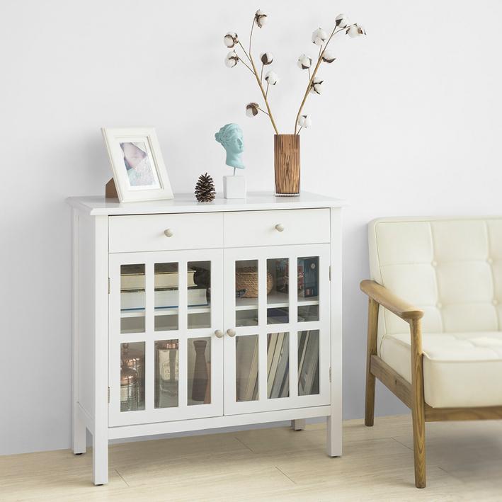 Skænk Til Køkken Og Opholdsstue  80x34x80 Cm  Hvid