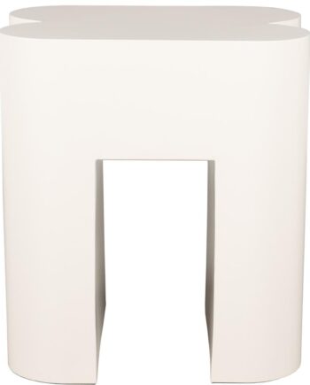 Skammel Zuiver Shape Offwhite Jernpulverlakeret Taburet 40x40x45 Cm