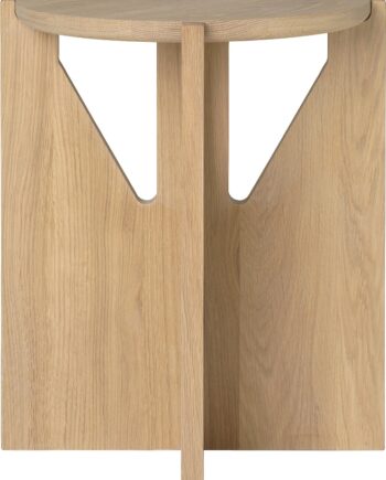 Småbord Kristina Dam Simple Lakeret Eg Lys Natur 8x38 5x43   Cm Skammel Taburet Loungebord