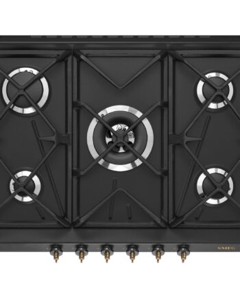 Smeg 70cm Gaskogeplade Med Frontbetjening   Antracit