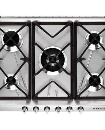 Smeg 68   Cm Gaskogeplade Rustfrit Stål Victoria Design