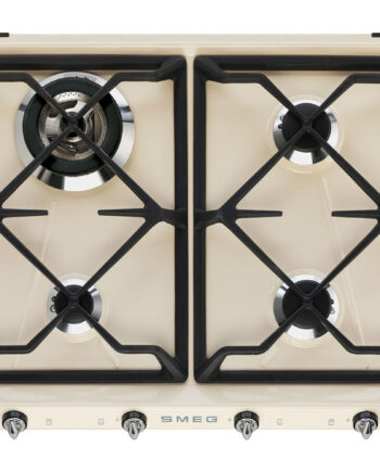 Smeg 59   Cm Victoria Design Gaskogeplade   Creme