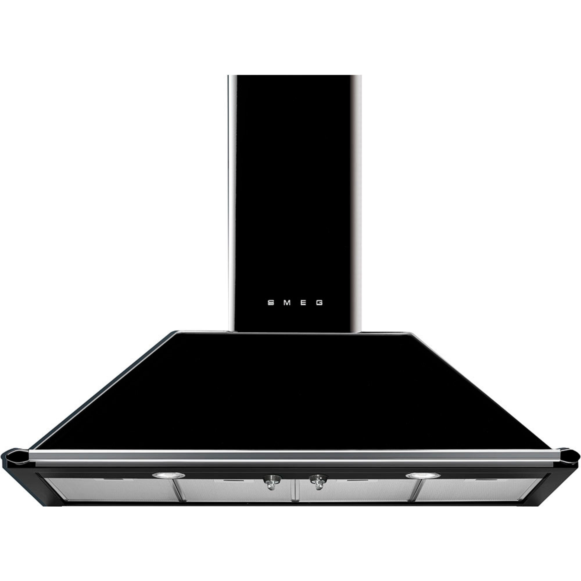 Smeg Kt110ble Vægmonteret Emhætte 110 Cm Sort