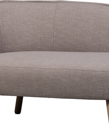 Sofabænk Woood Hazel Venstrevendt Grå Polyester 110x76x70 Cm