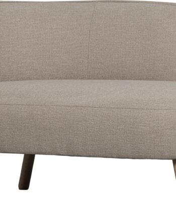 Sofabænk Woood Hazel Venstrevendt Natur Polyester Loungebænk Med Unikke Træben