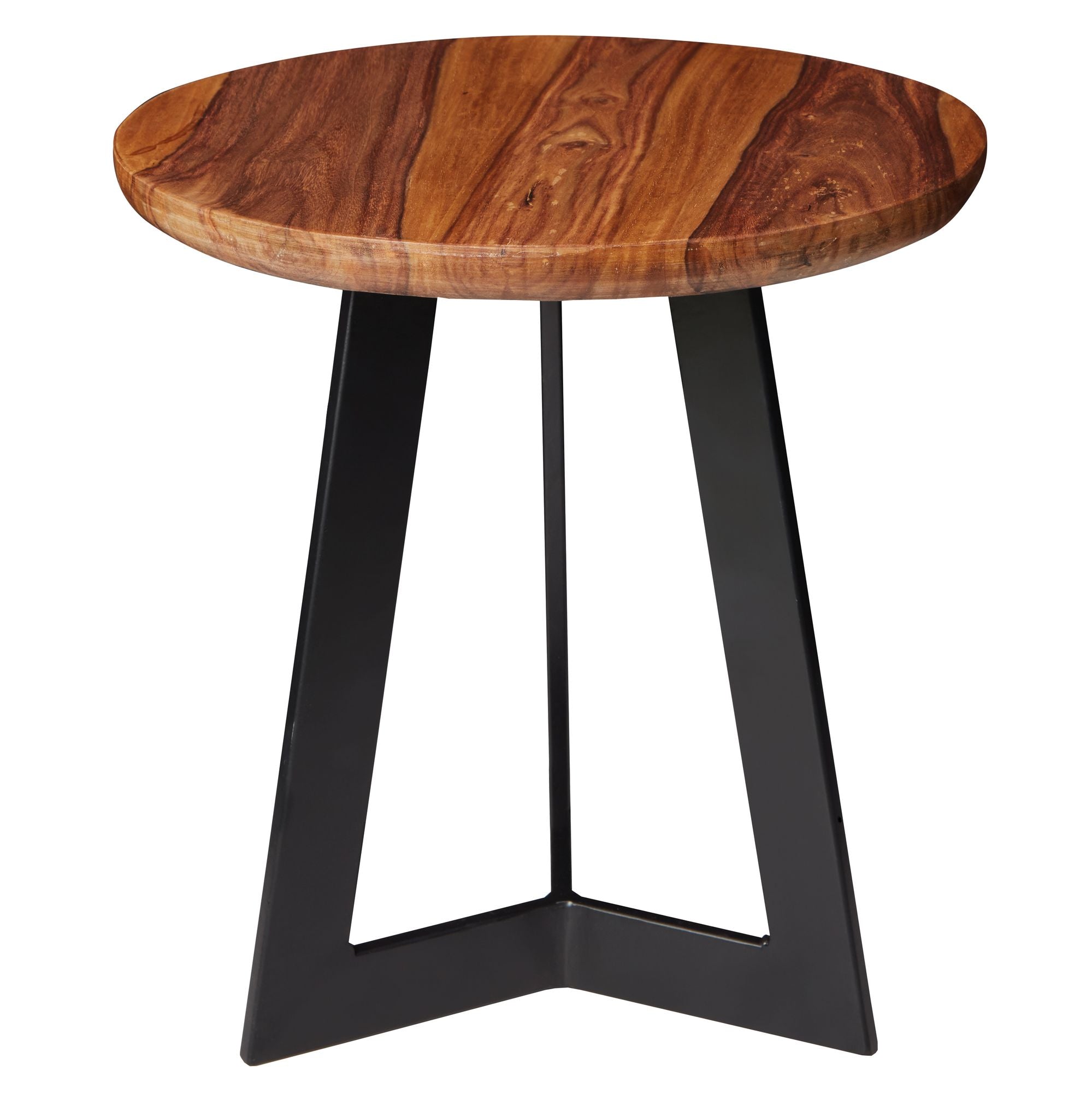 Sofabord   Industrielt Look  Sheeshamtræ  35   37   35 Cm  Brun
