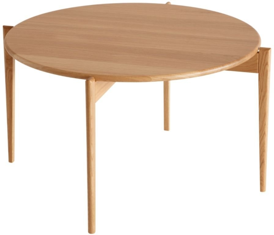 Sofabord Kaffebord Oscarssons Möbel Tilia Rundt   Massivt Olieret Egetræ ø88    H48 Cm