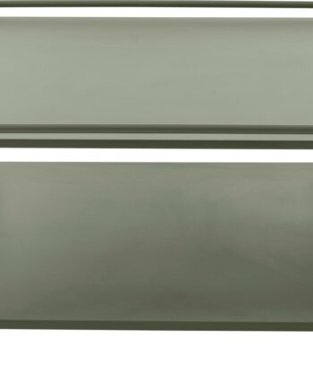 Sofabord   Loungebord Nordique Design Yuba  Olivengrøn Metal Metalrør  75x75 Cm  H34 Cm
