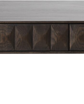 Sofabord Nordique Design Latina   Kaffebord   Espresso-eg Med Sorte Metalben  117x71x41 Cm
