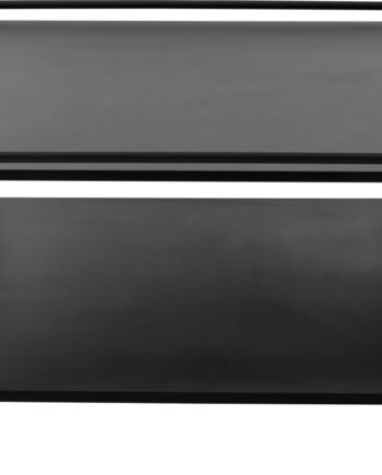 Sofabord Nordique Design Yuba  Loungebord  Sort Metalrør  75x75 Cm  H34 Cm