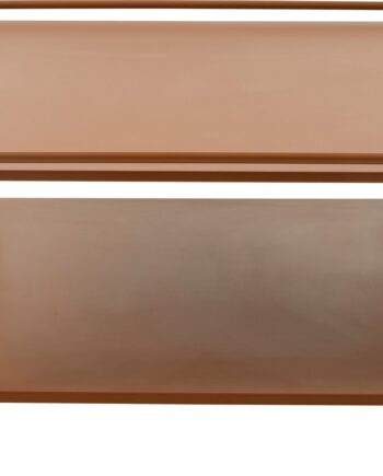Sofabord Nordique Design Yuba Metal Terracotta 75x75x34 Cm
