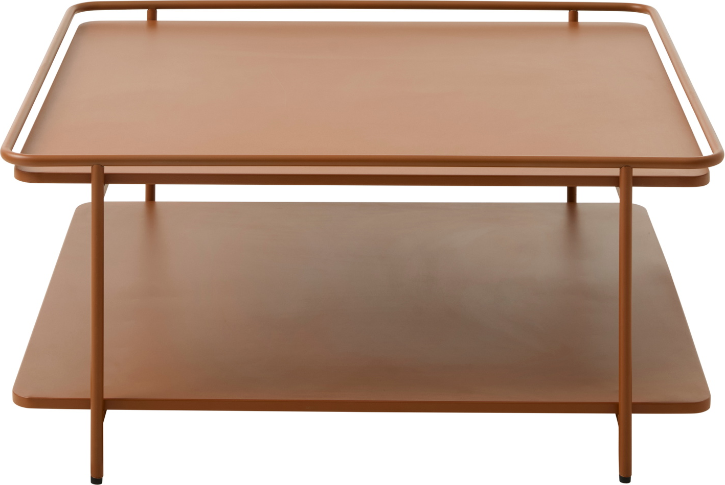 Sofabord Nordique Design Yuba Metal Terracotta 75x75x34 Cm