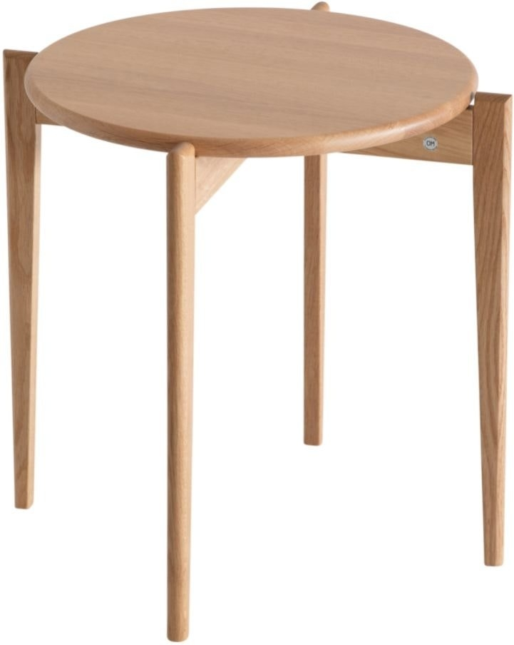 Sofabord Oscarssons Möbel Tilia   Massivt Lakeret Egetræ ø51ã H48 Cm