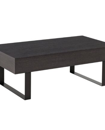 Sofabord Stuebord Med Skuffe Moderne Sofabord Med Metalramme Sidebord Sofabord Til Stue 110   60   40 Cm  Mørkegrå