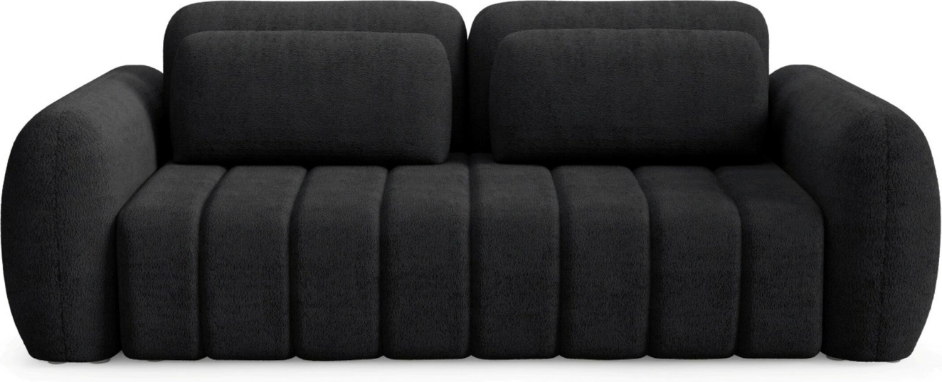 Sovesofa -personers Maison Vellé Norvella Quelle Bouclé Quelle 100 100 Polyester Soveflade 200x160 Cm Opbevaring Dl-åbnemekanisme