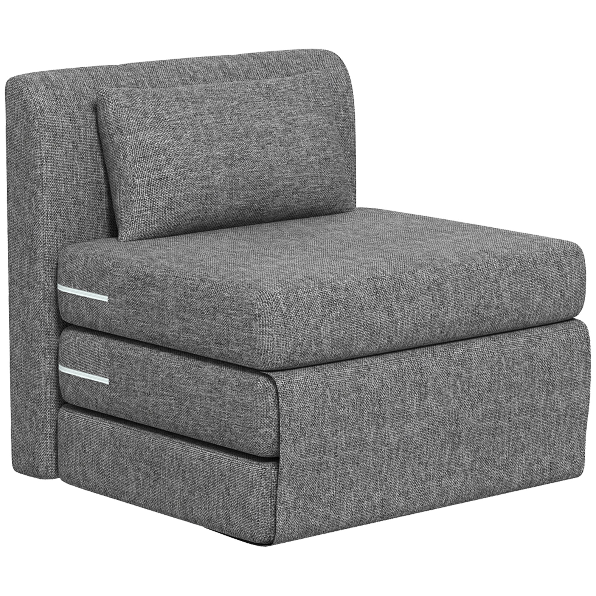 Sovestol Gæstemadras -vejs Foldbar Kompakt Metalstel 80x75x74 Cm Grå