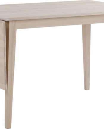 Spisebord Rowico Filippa   Hvidkalket Olieret Egetræ 100  Fsc Med Klapplade 120 165 Cm