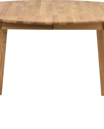 Spisebord Rowico Filippa Rund ø120 Cm Med Udtræk Til 165 Cm   Fsc-certificeret Olieret Egetræ