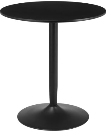 Spisebord Til   Personer  Rund Bordplade  Stålfod  Sort  70   70   75 Cm