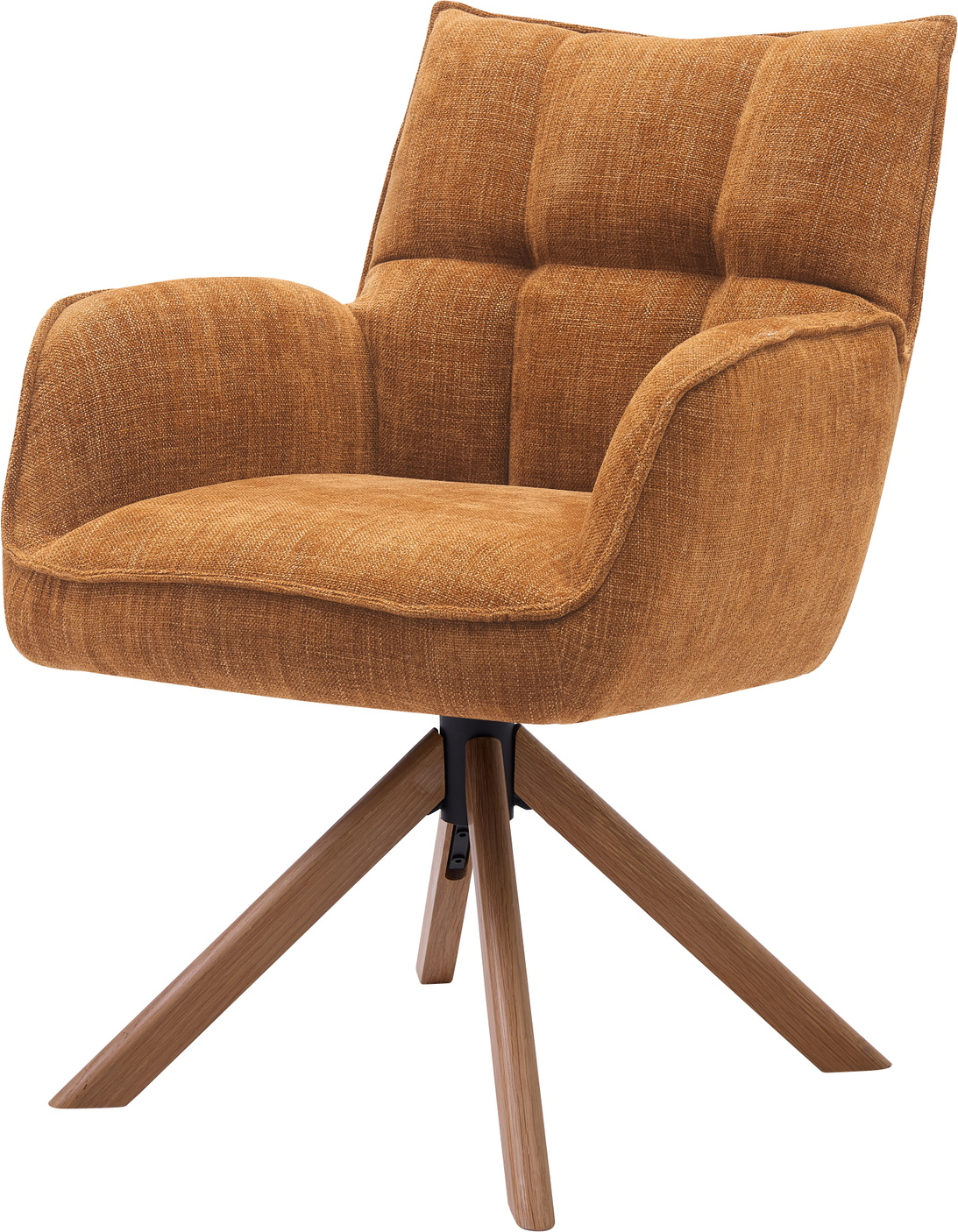 Spisebordsstol Med Armlæn Nordique Design Marilla Polstret 100 Polyester Natur Rust Rødegben H86ã B59ã D65 Cm