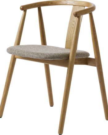 Spisebordsstol Med Armlæn Nordique Design Relate Fsc-certificeret Egetræ Natur Latte