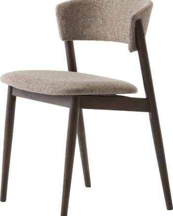 Spisebordsstol Nordique Design Revere Latte Nolio Velour Metalramme