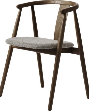 Spisebordsstol Spisestuestol Med Armlæn Nordique Design Relate   Røget Egetræ Og Latte Nolio 36 Melange