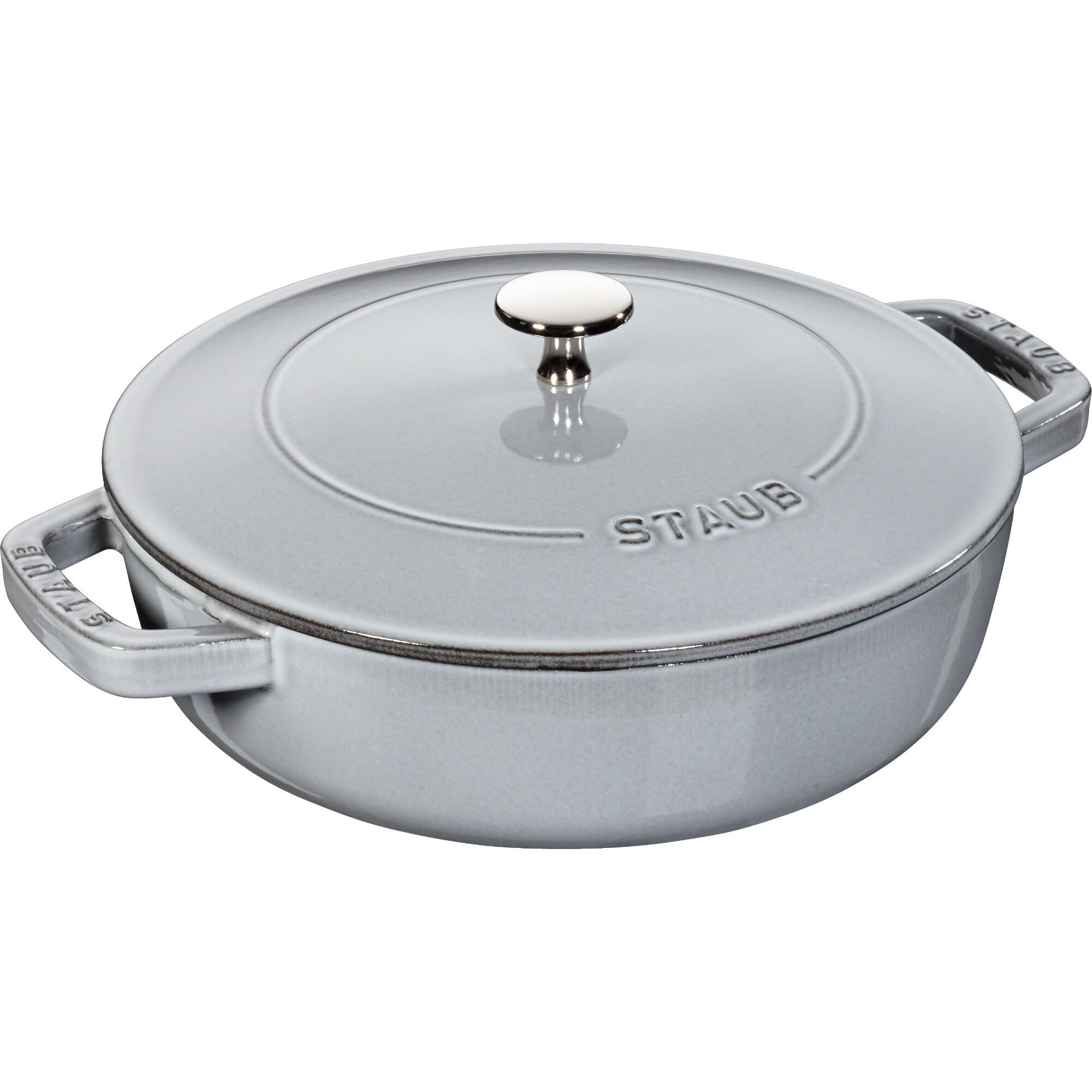 Staub Chistera Sautérgryde 24cm Grå