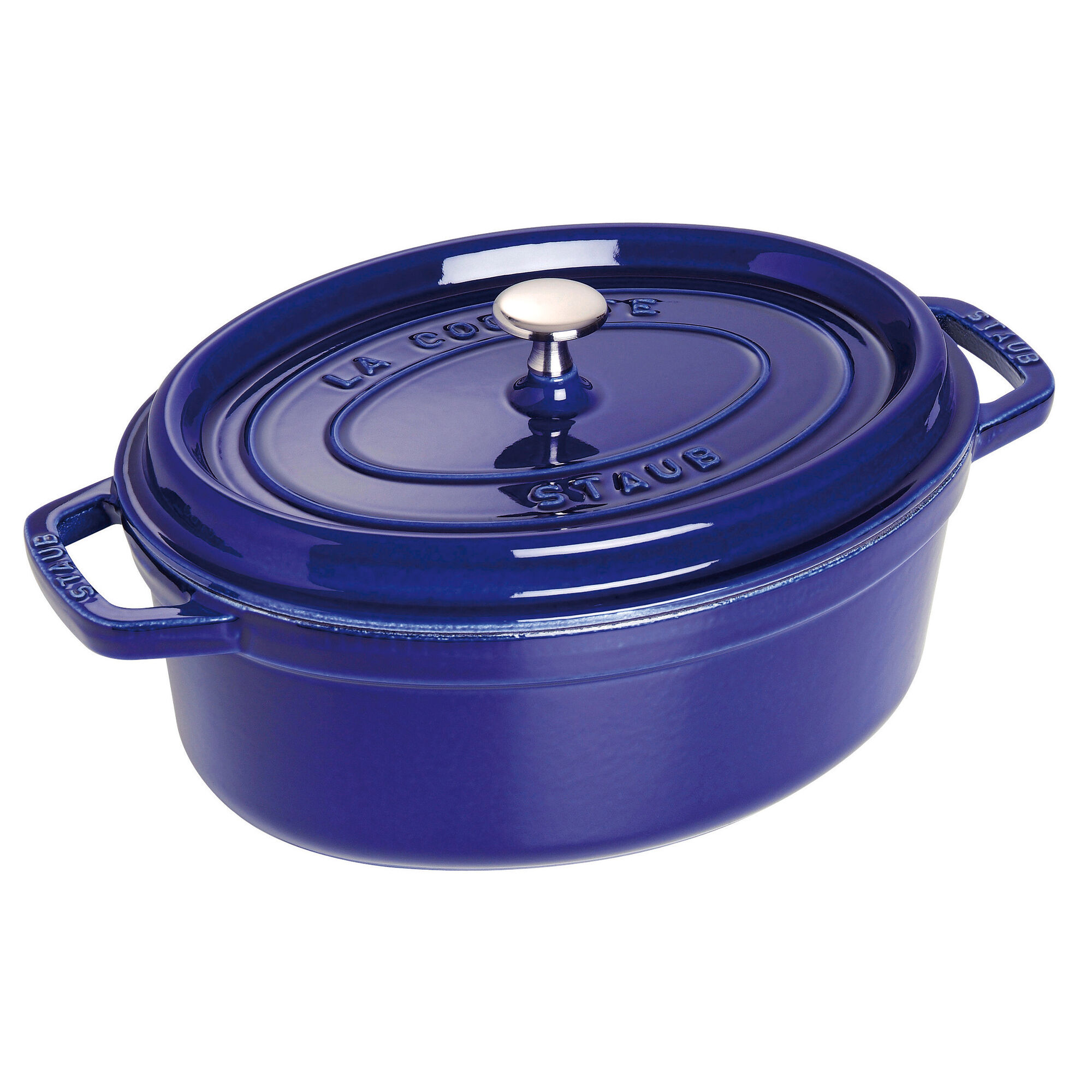Staub La Cocotte Oval Støbejernsgryde 29 Cm       Liter  Mørkeblå