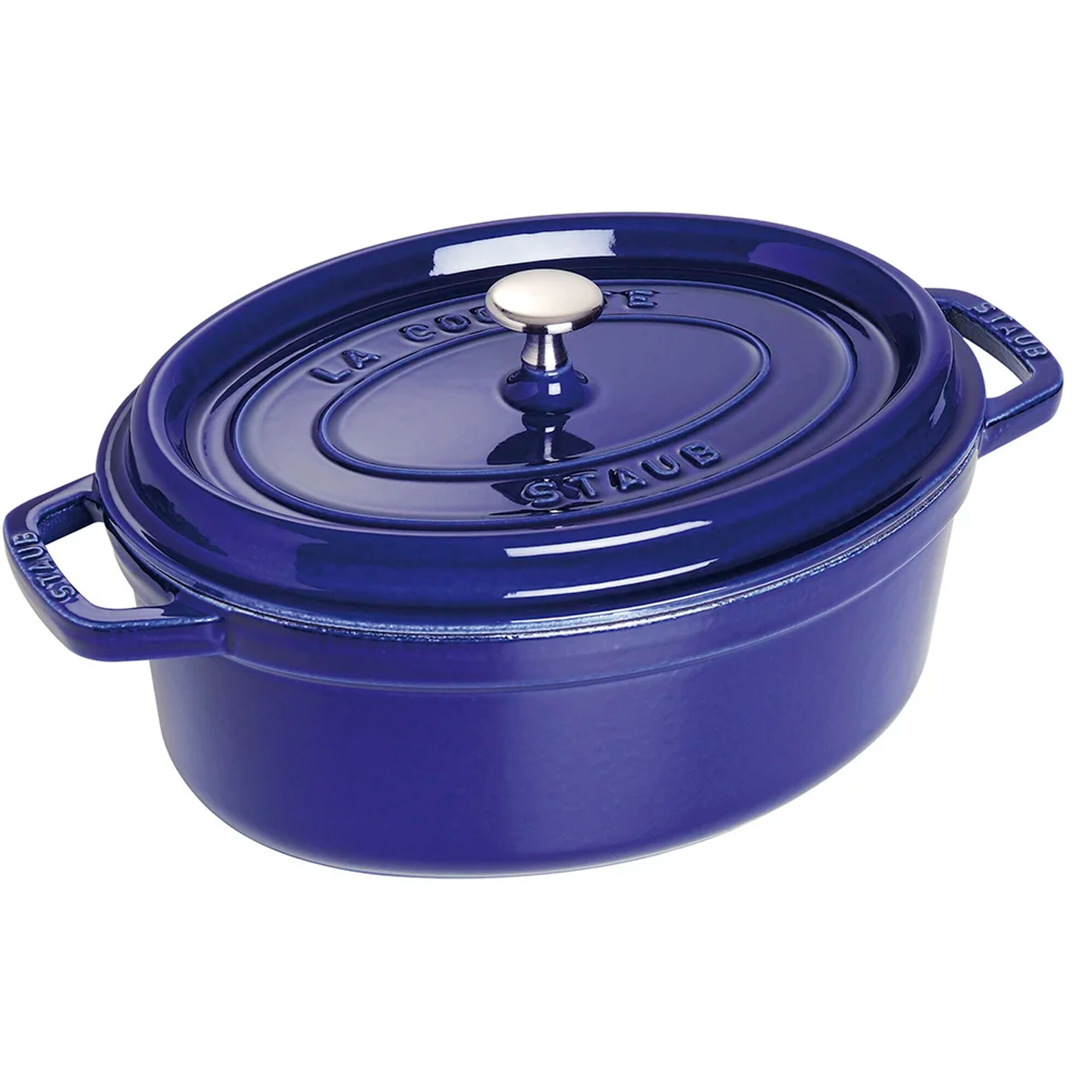Staub La Cocotte Oval Støbejernsgryde 33 Cm       Liter  Mørkeblå