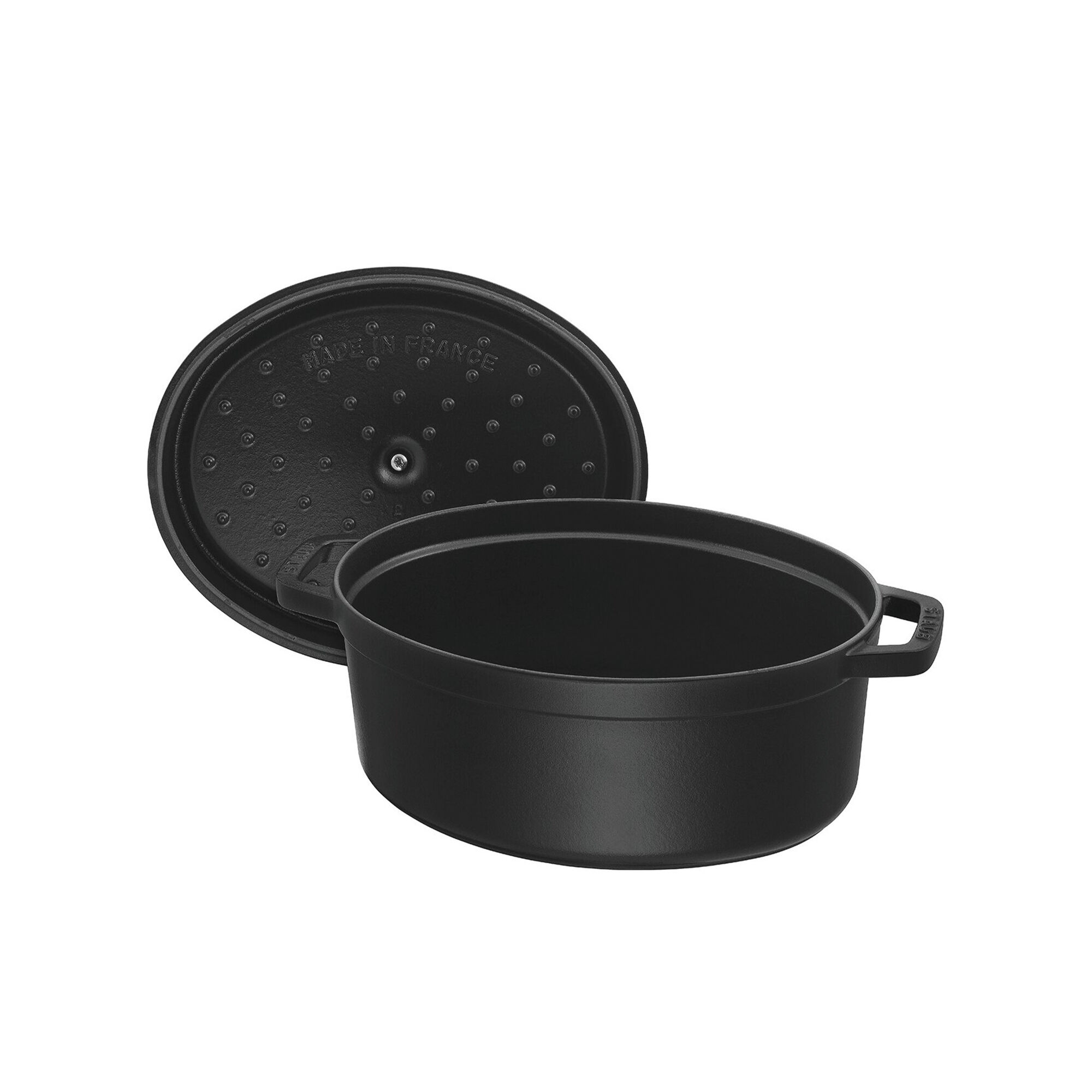 Staub La Cocotte Oval Støbejernsgryde 29 Cm       Liter  Sort