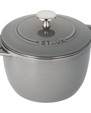 Staub La Cocotte Risgryde   Støbejern 16 Cm   75 Liter  Grafitgrå