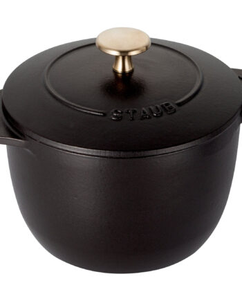 Staub La Cocotte Risgryde   Støbejern 16 Cm   75 Liter  Sort