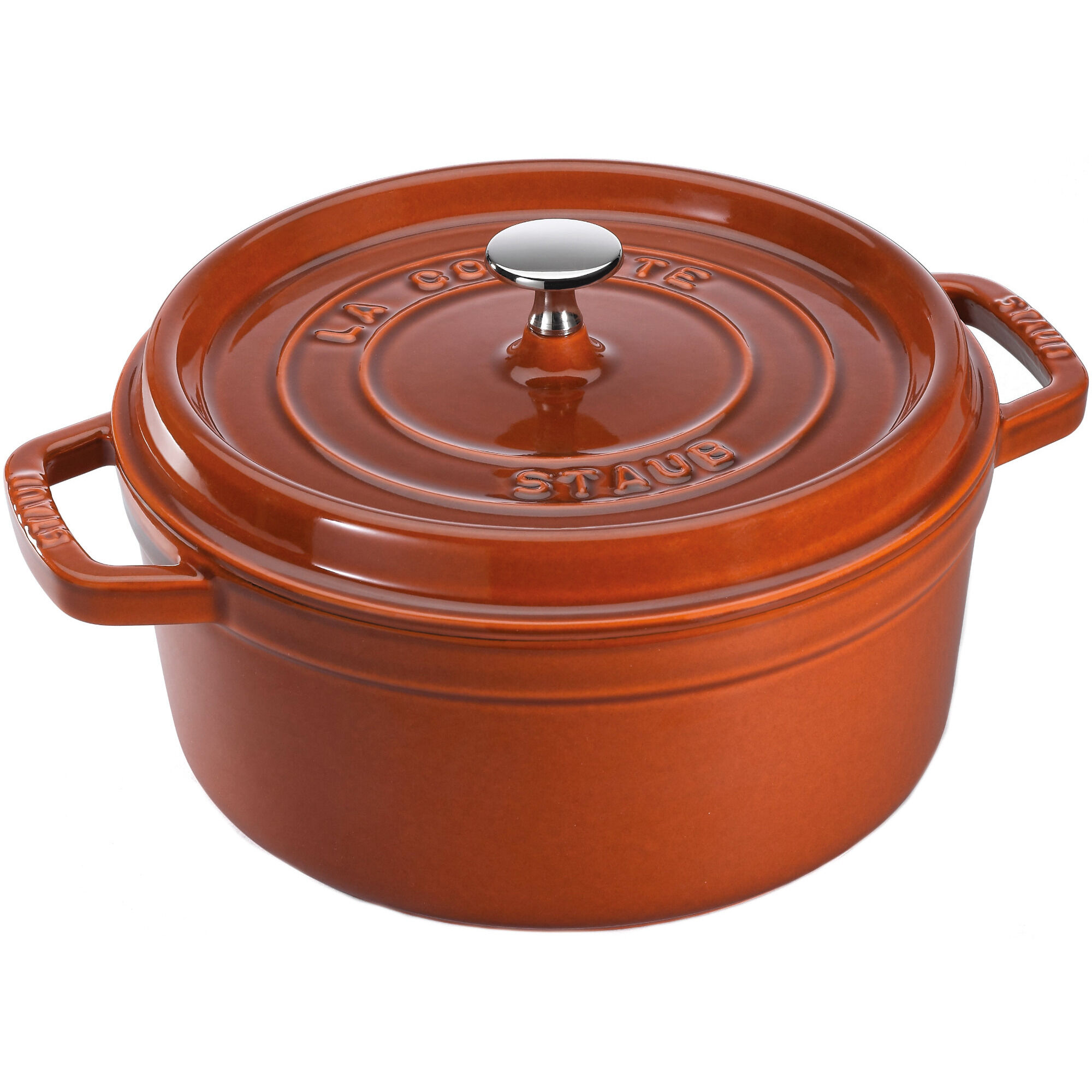 Staub La Cocotte Rund Cocotte 24cm Liter Kanelfarvet