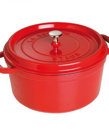 Staub La Cocotte Støbejernsgryde 30 Cm     35 Liter  Kirsebærrød
